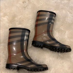 Burberry Check Rainboots Size 36